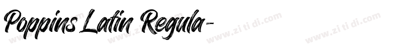 Poppins Latin Regula字体转换